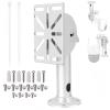 Security Camera Pole Mount with Universal Adapter - Ceiling/Wall Bracket for CCTV, Dome, PTZ Cameras (Aluminum Construction)(11.8 inches Wall Mount with Plate) view 1