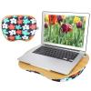 Portable Laptop Desk Stand | 3 - in - 1 Bed Tray & Office Pillow for 14" Laptops | Ergonomic Cushion for Home Office / Travel / Nap | Lightweight MDF Board with Food - Grade Beads (multicolor flowers) view 4