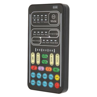 CHICIRIS Voice Changer Multifunctional Portable Sound Card for Entertainment Applause Laughter Sound Effects, for Online Games (I9 English Edition)