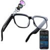 CJkao Smart Glasses with Camera, Bluetooth Music & Call, 800W HD Camera Glasses, 1080P Video Recording, Built-in ChatGPT Voice Assistant Control for Men Women(White) view 1