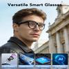 CJkao Smart Glasses with Camera, Bluetooth Music & Call, 800W HD Camera Glasses, 1080P Video Recording, Built-in ChatGPT Voice Assistant Control for Men Women(White) view 2