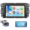 [2GB+64GB] Car Radio for Chevrolet Silverado Tahoe GMC Sierra Yukon 2007-2013 with 7 inch HD Touchscreen,Android 13 Wireless CarPlay & Android Auto,Backup Camera FM AM WiFi DSP SWC view 1
