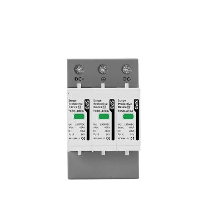 DUOCARA Dc SPD Surge Protective Device 1000v 1500v 3p 40ka Voltage Protector Solar Pv Photovoltaic Protection Lightning Arrester