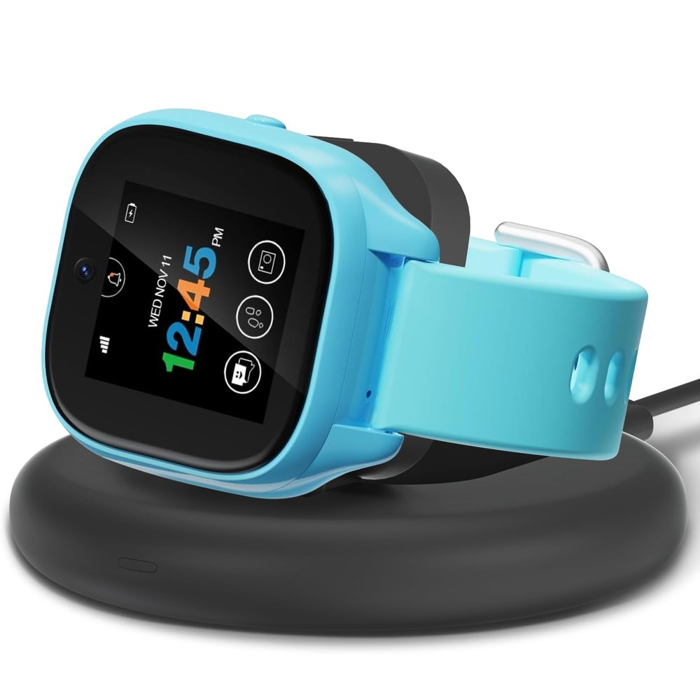 sylacor Charging Stand Compatible with Gizmo Watch 3/2/1, Foldable& Portable Wireless Magnetic Charger Accessories with 3.3 Feet Charging Cord (Not for Gizmo 3 Adventure) (Black)