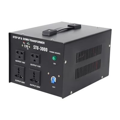 5000W Heavy Duty Voltage Converter Transformer, Step Up/Down 110V to 220V & 220V to 110V, Reliable Power Adapter for Home & Travel Use