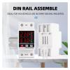DUOCARA 40a 63a 230v Din Rail Adjustable Over Voltage and Under Voltage Protective Device Protector Relay Over Current Protection Limit view 4