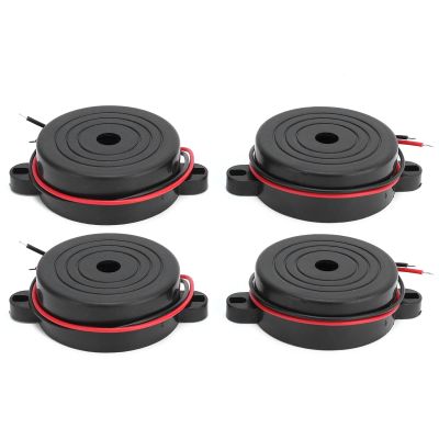4Pcs Alarm Buzzer High Decibel Signal Electronic Continuous Sound for DIY Project 95dB DC3 24V ABS Material Durable Piezoelectric Drive