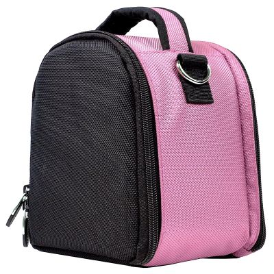 Camera Shoulder Bag, Sturdy Nylon DSLR Mirrorless Camera Bag with Thick Cushioned Compartment, Detachable Strap and Rear Accessory Pockets for Men and Women