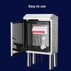Outdoor Stainless Steel Electrical Enclosure, Waterproof Dustproof Floor-Mounted Cabinet with Insulated Mounting Plate for Electronics (15.7x12x7in/40x30x18cm) view 2