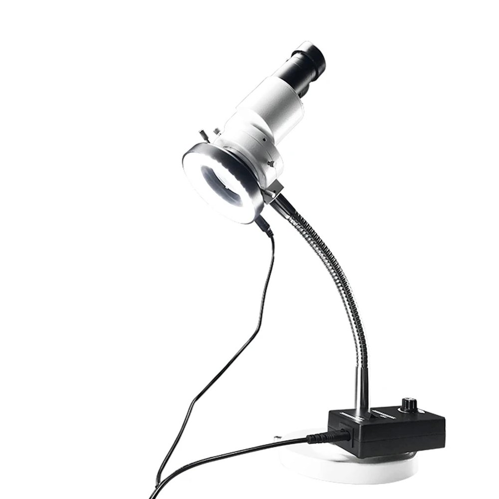 10X Magnification High Definition Binocular Microscope Electronic 5W LED Lighting Inspection Microscope with Dust Cover