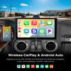 10inch 4G+64G Android Car Radio Stereo for Jeep Wrangler JK 2007-2018 Dodge Ram 1500 2500 3500 2009-2012 with Carplay Android auto Camera Mirroring Touchscreen GPS Navigation Relacement view 3
