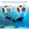 YaelHelens TG-7 Underwater Camera Housing Case, 60m/195ft Waterproof, PC Material with O-Ring Seal, Compatible with Olympus OM System Tough TG-7 (White) view 3