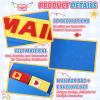 Libima Felt Mailbox with Envelopes Kids Valentine Mailbox Toy Mail Bag Gift Box Letter Greeting Cards Carrier 10 x 8 Inches for Boys Girls for Preschool Classroom Pretend Postman Mailman(Blue) view 3
