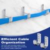 AOKLIT 25 Pcs 2" Galvanized Steel J-Hooks, Heavy Duty Wall Mount Cable Support J Hook with Retainer Clip for Cable Management view 4