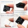 100-Pack Black Self-Adhesive Cable Zip Tie Mounts  Nylon Wire Clips and Anchor Holders for Cord Management in Home, Car & Office view 3