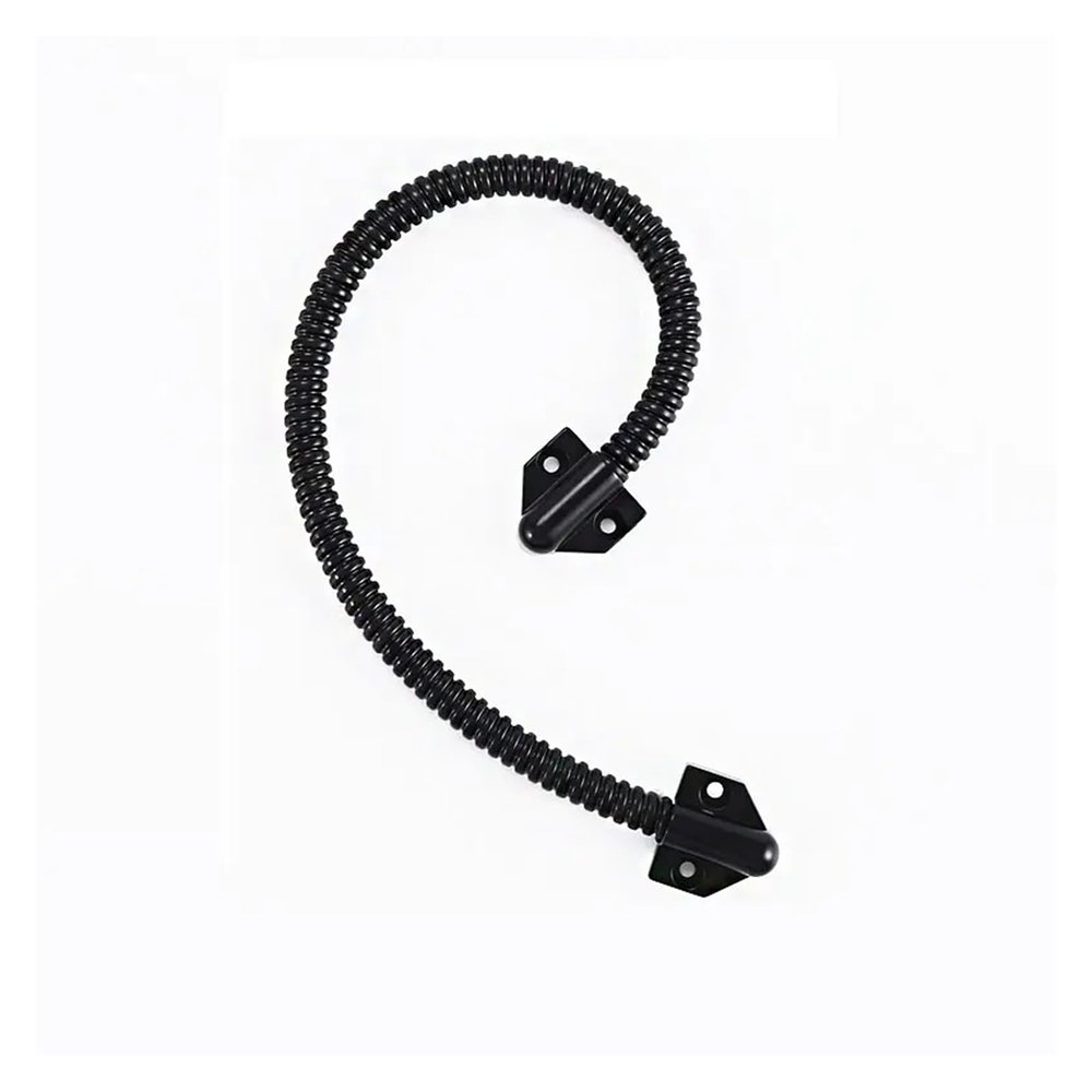 Cable Protector 3PCS Stainless Steel Metal Head Protective Sleeves for Cable Routing Door Locks(Black)