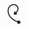 Cable Protector 3PCS Stainless Steel Metal Head Protective Sleeves for Cable Routing Door Locks(Black) view 1