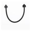 Cable Protector 3PCS Stainless Steel Metal Head Protective Sleeves for Cable Routing Door Locks(Black) view 2