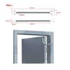 Cable Protector 3PCS Stainless Steel Metal Head Protective Sleeves for Cable Routing Door Locks(Black) view 4