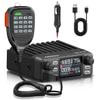 GMRS Mobile Radio,25W Long Range GMRS Repeater Capable Base Two Way Radio NOAA Emergency 200 Channels with Programming Cable,Cigar DC Adatper,VOX,Dual PTT,for Car,Truck,Off Road Overlanding Gear view 1