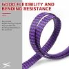 YOUBO Expandable Braided Cable Sleeve, PP Yarn + PET Braided Expandable Sleeving Cable Management Protection High Density PET Wire Cover Sheath for Cables (Purple Black, 8mm-49ft) view 3