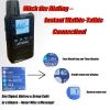 Lifetime Free 4G LTE Walkie Talkie - Unlimited Range Two-Way Radio, Admin Group Control, PTT Button, Requires SIM Card for Team Communication (K360-SIM-4Packs) view 3