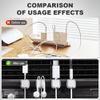 2026 New 6 Pack Magnetic Cable Clips,Strong Adhesive Desk Cable Management Organizer, Phone USB Charging Cords Wire Holder Organizer for Home, Office, Car, Desk (White) view 2