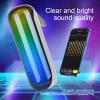 T&G Bluetooth Shower Speaker, Portable Wireless Speaker with Deep Bass & Cool Lights, IPX4 Waterproof, TWS Pairing, Perfect Stocking Stuffer for Men, Women, Teens, Boys & Girls view 3