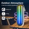 T&G Bluetooth Shower Speaker, Portable Wireless Speaker with Deep Bass & Cool Lights, IPX4 Waterproof, TWS Pairing, Perfect Stocking Stuffer for Men, Women, Teens, Boys & Girls view 4