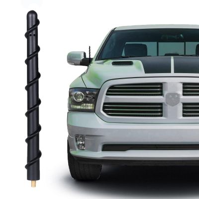 Acdogeer Short Antenna for Dodge Ram 2009-2026 & F-150 Raptor Pickup Truck Antenna Stubby Replacement, Internal Copper Coil for Enhanced Reception, Car Wash Proof 7 inches Rubber Antennas