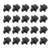 MECCANIXITY RJ45 Dust Covers Caps, Black RJ45 Dust Plug Silicone Ethernet Port Protector Covers for Media Converters, Router, Modem, Laptops, Network Panel, Pack of 50 view 1