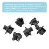 MECCANIXITY RJ45 Dust Covers Caps, Black RJ45 Dust Plug Silicone Ethernet Port Protector Covers for Media Converters, Router, Modem, Laptops, Network Panel, Pack of 50 view 4