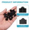 MECCANIXITY RJ45 Dust Covers Caps, Black RJ45 Dust Plug Silicone Ethernet Port Protector Covers for Media Converters, Router, Modem, Laptop, Network Panel, Pack of 50 view 3