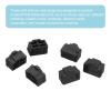 MECCANIXITY RJ45 Dust Covers Caps, Black RJ45 Dust Plug Silicone Ethernet Port Protector Covers for Media Converters, Router, Modem, Laptop, Network Panel, Pack of 50 view 4