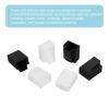 MECCANIXITY RJ45 Dust Covers Caps, RJ45 Dust Plug PE Ethernet Protector Covers for Media Converters, Router, Modem, Laptop, Network Panel, Pack of 20(Clear,Black) view 4