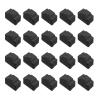 MECCANIXITY RJ45 Dust Covers Caps, Black RJ45 Dust Plug Silicone Ethernet Port Protector Covers for Media Converters, Router, Laptop, Network Panel, Pack of 20 view 1