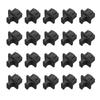 MECCANIXITY RJ45 Dust Covers Caps, Black RJ45 Dust Plug ABS Ethernet Port Protector Covers for Media Converters, Router, Modem, Laptops, Network Panel, Pack of 100 view 1