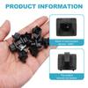 MECCANIXITY RJ45 Dust Covers Caps, Black RJ45 Dust Plug ABS Ethernet Port Protector Covers for Media Converters, Router, Modem, Laptops, Network Panel, Pack of 100 view 3