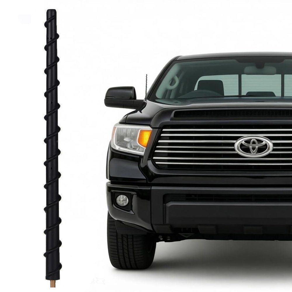 Acdogeer 13-inch Short Antenna Fits for Toyota Tundra 2014+ & Toyota Tacoma 1995+ & FJ Cruiser 2007+, Internal Copper Coil for Enhanced Reception, 13 inches Rubber Antenna Replacement Accessories