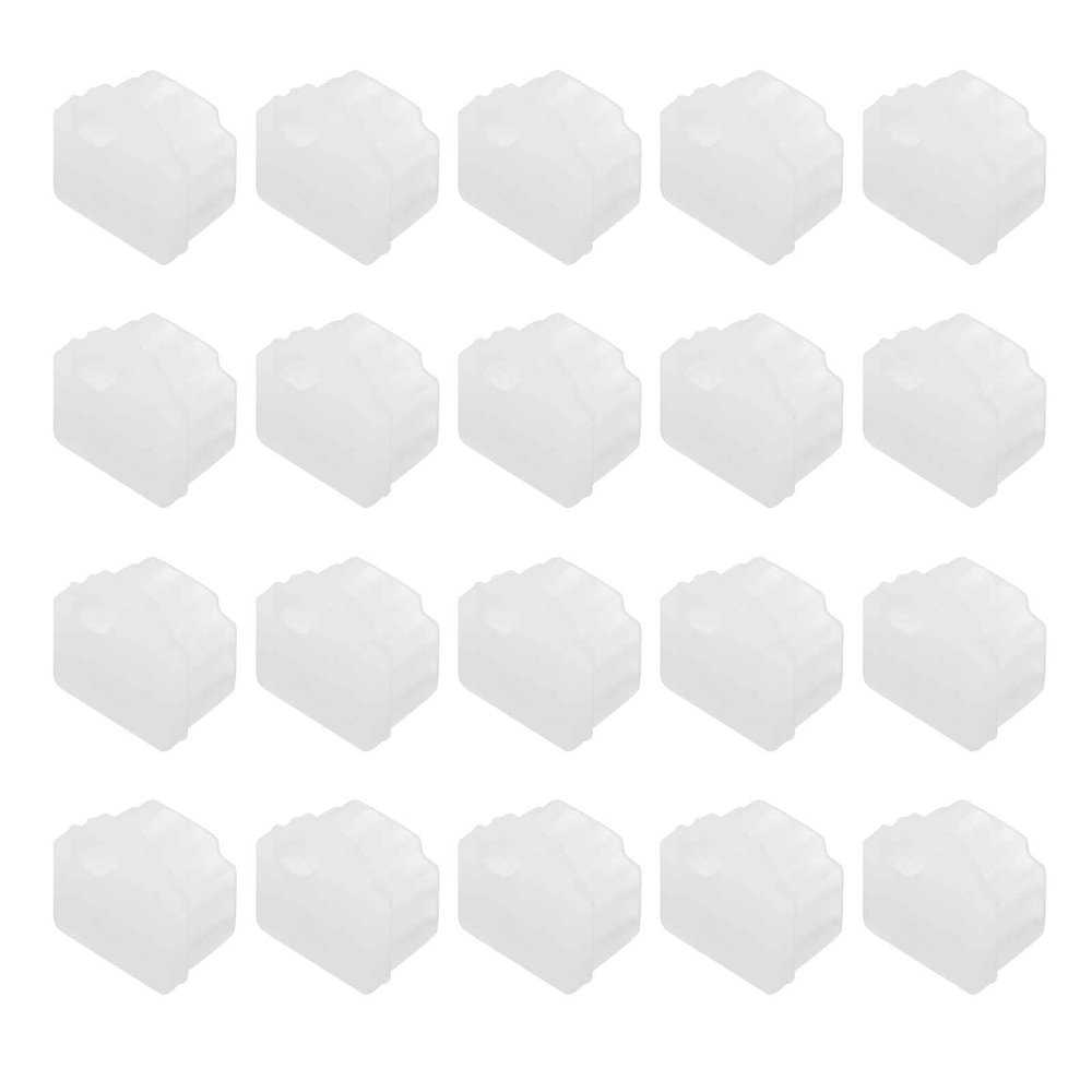 MECCANIXITY Clear RJ11 Port Duct Covers Caps, Silicone Anti-Dust Plugs Caps Protector Covers for Computer Digital Socket Printer, Modem, Router, Telephone Jack, Pack of 50