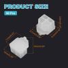 MECCANIXITY Clear RJ11 Port Duct Covers Caps, Silicone Anti-Dust Plugs Caps Protector Covers for Computer Digital Socket Printer, Modem, Router, Telephone Jack, Pack of 50 view 2