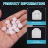 MECCANIXITY Clear RJ11 Port Duct Covers Caps, Silicone Anti-Dust Plugs Caps Protector Covers for Computer Digital Socket Printer, Modem, Router, Telephone Jack, Pack of 50 view 3