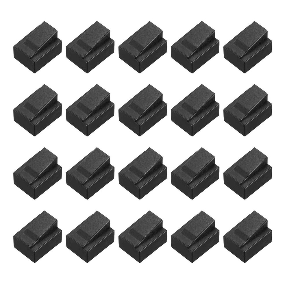 MECCANIXITY RJ45 Dust Covers Caps, RJ45 Dust Plug PE Ethernet Protector Covers for Media Converters, Router, Modem, Laptop, Network Panel, Pack of 20(Black)
