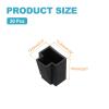 MECCANIXITY RJ45 Dust Covers Caps, RJ45 Dust Plug PE Ethernet Protector Covers for Media Converters, Router, Modem, Laptop, Network Panel, Pack of 20(Black) view 2