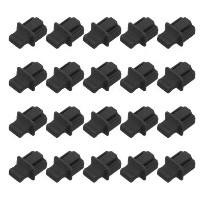 MECCANIXITY RJ45 Dust Covers Caps, Black RJ45 Dust Plug Silicone Ethernet Port Protector Covers for Media Converter, Router, Modem, Laptop, Network Panel, Pack of 20