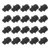 MECCANIXITY RJ45 Dust Covers Caps, Black RJ45 Dust Plug Silicone Ethernet Port Protector Covers for Media Converter, Router, Modem, Laptop, Network Panel, Pack of 20 view 1