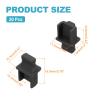MECCANIXITY RJ45 Dust Covers Caps, Black RJ45 Dust Plug Silicone Ethernet Port Protector Covers for Media Converter, Router, Modem, Laptop, Network Panel, Pack of 20 view 2