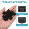 MECCANIXITY RJ45 Dust Covers Caps, Black RJ45 Dust Plug Silicone Ethernet Port Protector Covers for Media Converter, Router, Modem, Laptop, Network Panel, Pack of 20 view 3
