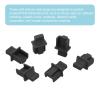 MECCANIXITY RJ45 Dust Covers Caps, Black RJ45 Dust Plug Silicone Ethernet Port Protector Covers for Media Converter, Router, Modem, Laptop, Network Panel, Pack of 20 view 4
