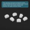 MECCANIXITY RJ45 Dust Covers Caps, Clear RJ45 Dust Plug Silicone Ethernet Port Protector Covers for Media Converters, Router, Modem, Laptop, Network Panel, Pack of 20 view 4